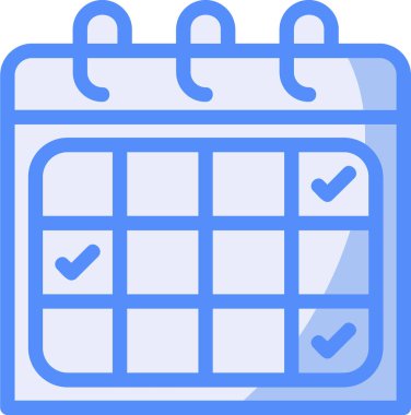 Takvim. Web simgesi basit illüstrasyon