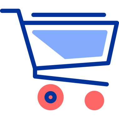 Sepet simgesi, vektör illüstrasyon tasarımı