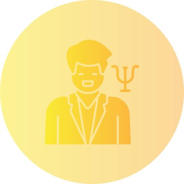 Doktor. Web simgesi basit illüstrasyon