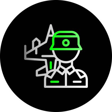 vektör astronot simgesi, basit illüstrasyon