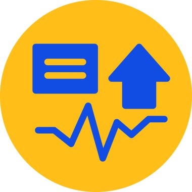 Grafiğin ikon vektör illüstrasyonu