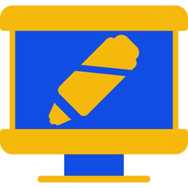 Kalem. Web simgesi basit tasarım