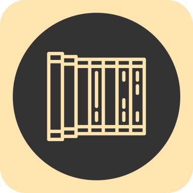 Hapishane simgesi, vektör illüstrasyonu