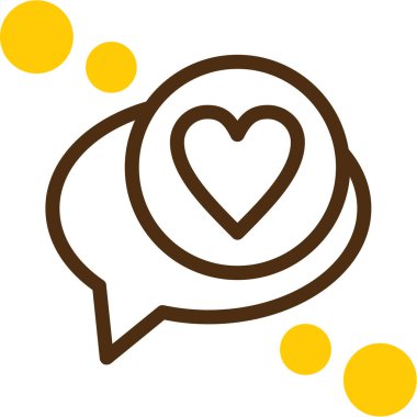 Kalp ikonu vektör illüstrasyonu