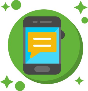 mobil sohbet ileti simgesi