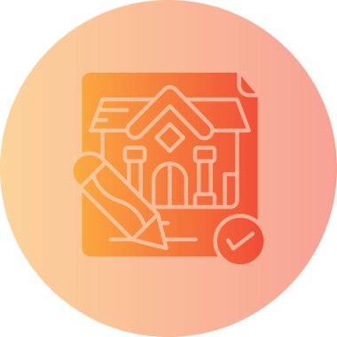 vektör evi modern simgesi