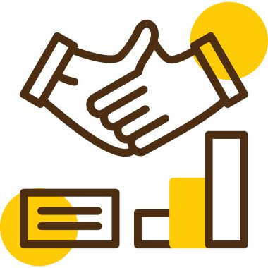 iş grafiği simgesi, vektör illüstrasyonu