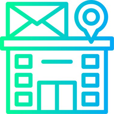 e-posta simgesi modern vektör illüstrasyonu