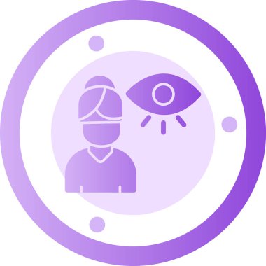 Doktor. Web simgesi basit illüstrasyon