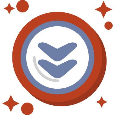 Tek bir simgenin vektör illüstrasyonu