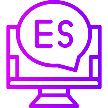 Bilgisayar. Web simgesi basit illüstrasyon