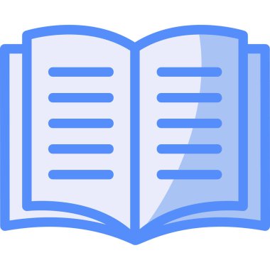 Kitap. Web simgesi basit illüstrasyon