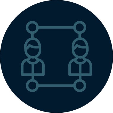 ağ paylaşım simgesi çizimi