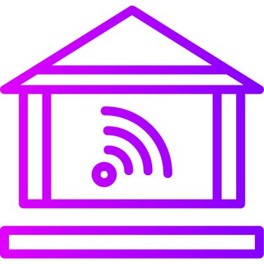 Ev simgesi vektör illüstrasyonu