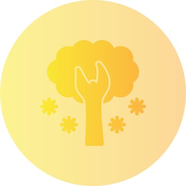 Tek bir simgenin vektör illüstrasyonu