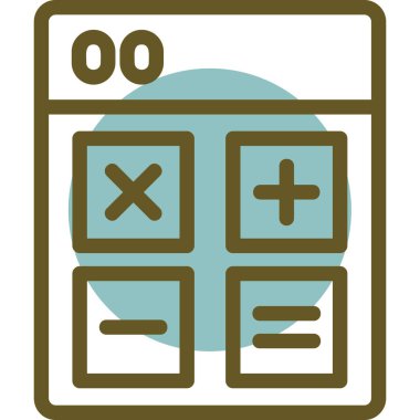 Takvim simgesi vektör illüstrasyonu