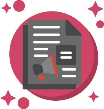 Belge. Web simgesi basit illüstrasyon