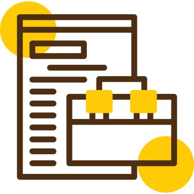 belge simgesi, vektör çizimi