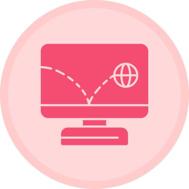 Bilgisayar vektör simgesi modern basit vektör illüstrasyonu