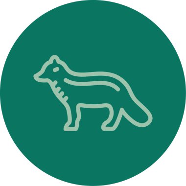 Bir köpek simgesinin vektör illüstrasyonu