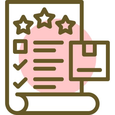 belge simgesi, vektör çizimi