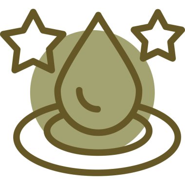 Bir yıldız simgesinin vektör illüstrasyonu