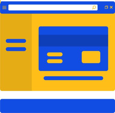 Düz dizaynlı web tarayıcı simgesi