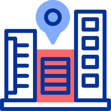 harita simgesi vektör illüstrasyonu