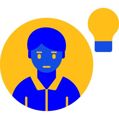 Fikir simgesi vektör illüstrasyonu