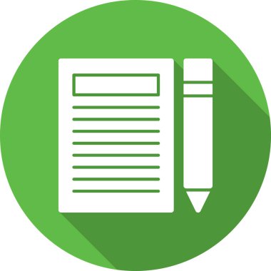 Kalem. Web simgesi basit illüstrasyon