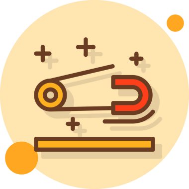 Beyaz arkaplanda izole edilmiş düz biçimli bir inşaat simgesi.