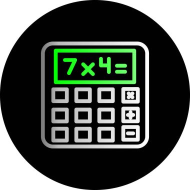 hesap makinesi simgesi vektör illüstrasyonu