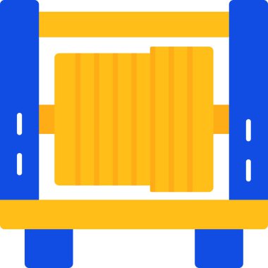 dağıtım kamyonu vektör simgesi