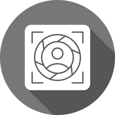 Kamera. Web simgesi basit illüstrasyon