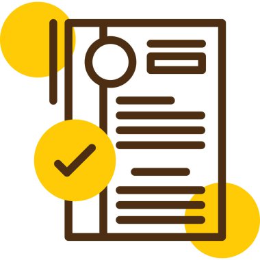 Kontrol listesi. Web simgesi basit illüstrasyon