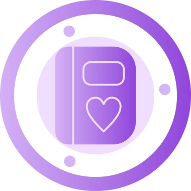 Cep telefonu ve kalbin vektör simgesi