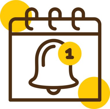 Çan simgesi, vektör çizimi