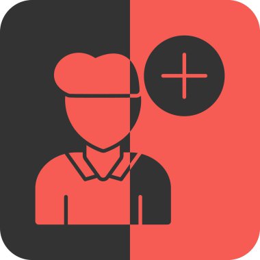 Bir insan simgesinin vektör illüstrasyonu