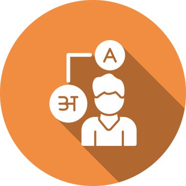 Çemberdeki bir adamın vektör çizimi