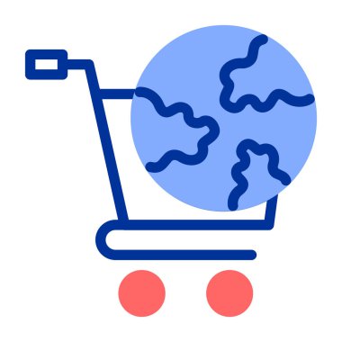 Bir dünya ikonuyla alışveriş arabası