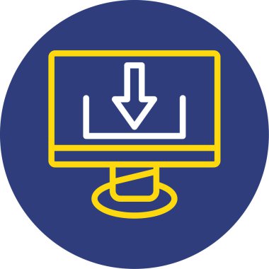 İndir. Web simgesi basit illüstrasyon