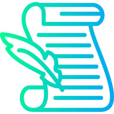 Bir kitap simgesinin vektör illüstrasyonu