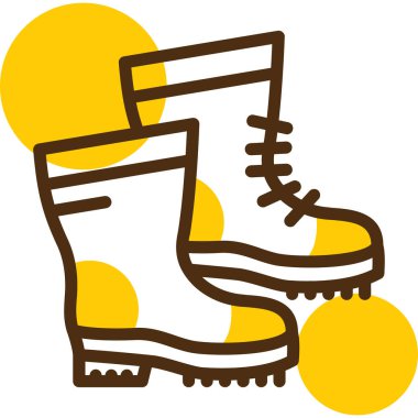 Ayakkabı. Web simgesi basit illüstrasyon