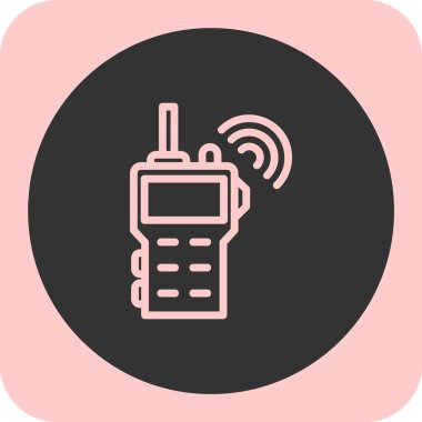 Radyo anteninin vektör illüstrasyonu