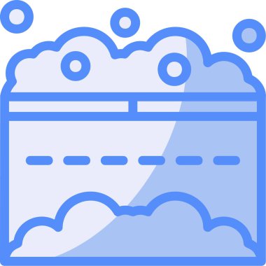 Bulut. Web simgesi basit illüstrasyon