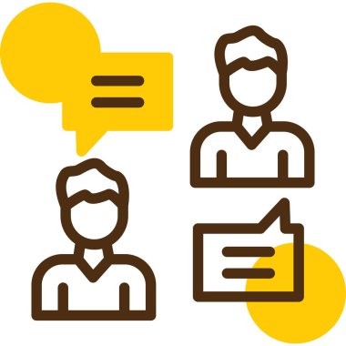 iş insanları simgesi vektör illüstrasyonu