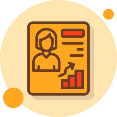 İş ve finans simgesinin vektör illüstrasyonu