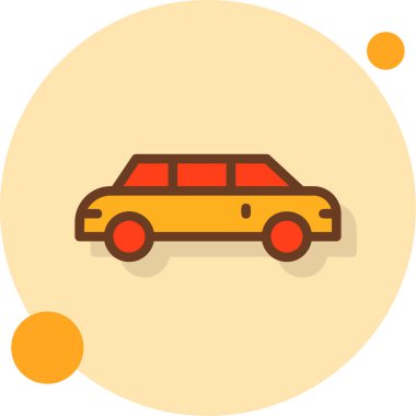 - Araba. Web simgesi basit illüstrasyon