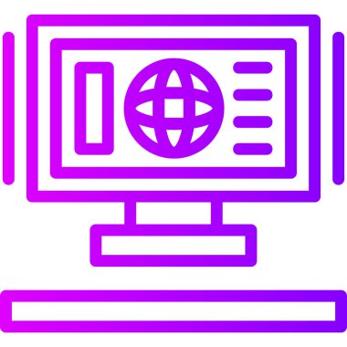 Dizüstü bilgisayar simgesi, vektör illüstrasyon tasarımı