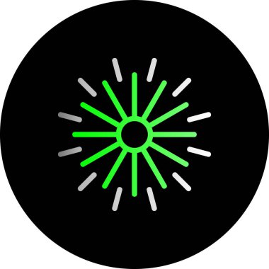 Havai fişek simgesi vektör çizimi